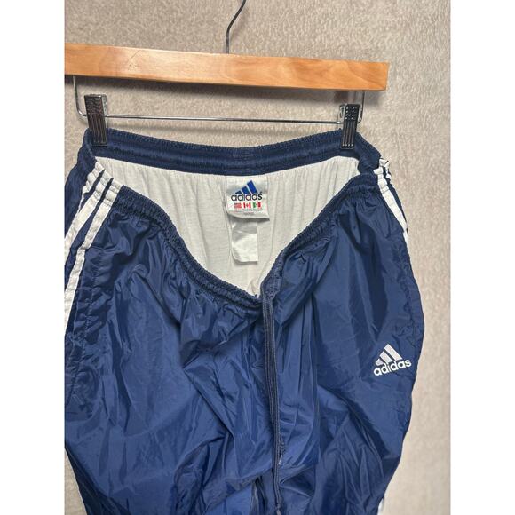 Adidas Windbreaker Track Pants Jogger Blue Mens Size XXL - Picture 4 of 7
